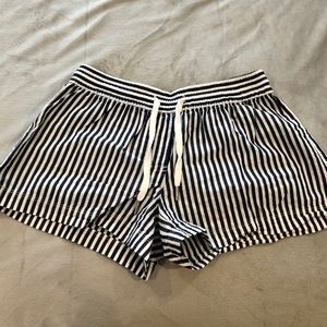 Anthropologie Striped Cotton Shorts
